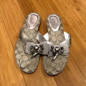 SOLD Coach studded sandals